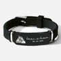 8552JUK1 personalised photo bracelet with names and date for couples 8552jnp5g