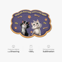 8558AUK1 personalised spoiled rotten cats live here custom shaped doormat 8558adavrd_7