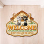 8561AUK1 personalised hope you like cats custom shaped doormat 8561adalmd