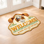 8561AUK2 personalised hope you like dogs custom shaped doormat 8561adalmc
