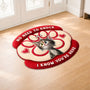8564AUK1 personalised no need to knock custom shaped doormat for cat lovers 8564adavwd_3