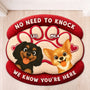 8564AUK1 personalised no need to knock custom shaped doormat for dog lovers 8564adavwc_2