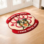 8564AUK1 personalised no need to knock custom shaped doormat for dog lovers 8564adavwc_3