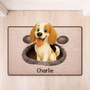 8565AUK1 3d printing effect custom shaped doormat for dog lovers 8565adsfnc