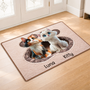 8565AUK2 3d printing effect custom shaped doormat for cat lovers 8565adsfnd