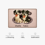 8565AUK4 3d printing effect custom shaped doormat for dog lovers 8565adsfnc