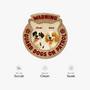 8569AUK1 3d printing effect beware guard dog on duty custom shaped doormat 8569adslbc_5