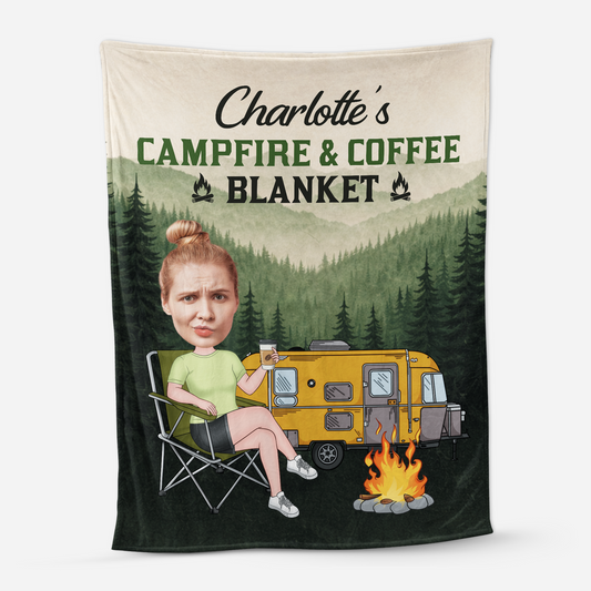 8570BUK1 personalised fleece camping blanket for himher 8570btf5a