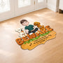 8573AUK2 personalised a crazy dog lady and her dogs live here custom shaped doormat 8573adafbc