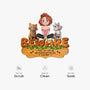 8573AUK5 personalised a crazy cat lady and her cats live here custom shaped doormat 8573adafbd