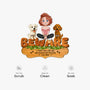 8573AUK5 personalised a crazy dog lady and her dogs live here custom shaped doormat 8573adafbc