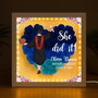 8576OUK2 personalised she did it flower shadow box for graduation 8576oaezs