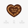 8577AUK4 3d printing effect custom heart shaped doormat for family 8577adncwi