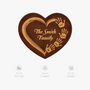 8577AUK5 3d printing effect custom heart shaped doormat for family 8577adncwi