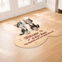 8579AUK2 personalised cat welcome custom shaped doormat for cat owners 8579ad6pcd