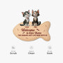 8579AUK5 personalised cat welcome custom shaped doormat for cat owners 8579ad6pcd