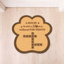 8583AUK1 a house is not a home without paw prints_ custom shaped doormat for pet lovers 8583adnvcc_1