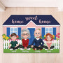 8592AUK1 personalised home sweet home custom shaped doormat for family 8592adcpti