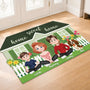 8592AUK2 personalised home sweet home custom shaped doormat for family 8592adcpti