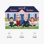 8592AUK5 personalised home sweet home custom shaped doormat for family 8592adcpti