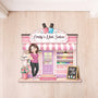 8593AUK1 3d printing effect personalised nail salon custom shaped doormat for her 8593adclca