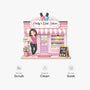 8593AUK5 3d printing effect personalised nail salon custom shaped doormat for her 8593adclca