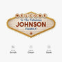 8594AUS5 3d printing effect welcome doormat_ with family name custom shaped doormat 8594adchri
