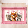 8596AUS1 3d printing effect picture frame custom shaped doormat gifts for cat lovers 8596adckld