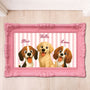 8596AUS1 3d printing effect picture frame custom shaped doormat gifts for dog lovers 8596adcklc