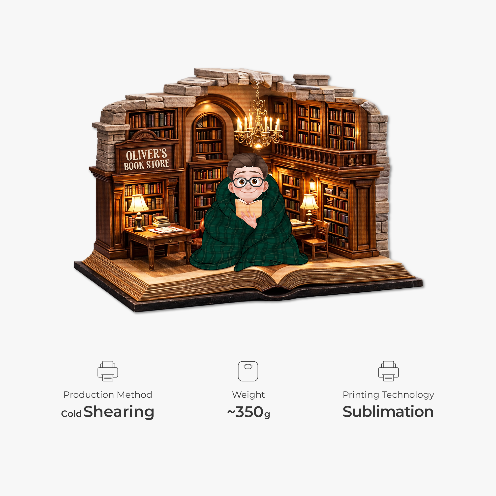 8597AUK4 3d printing effect personalised book store custom shaped doormat for himher 8597adcf5a