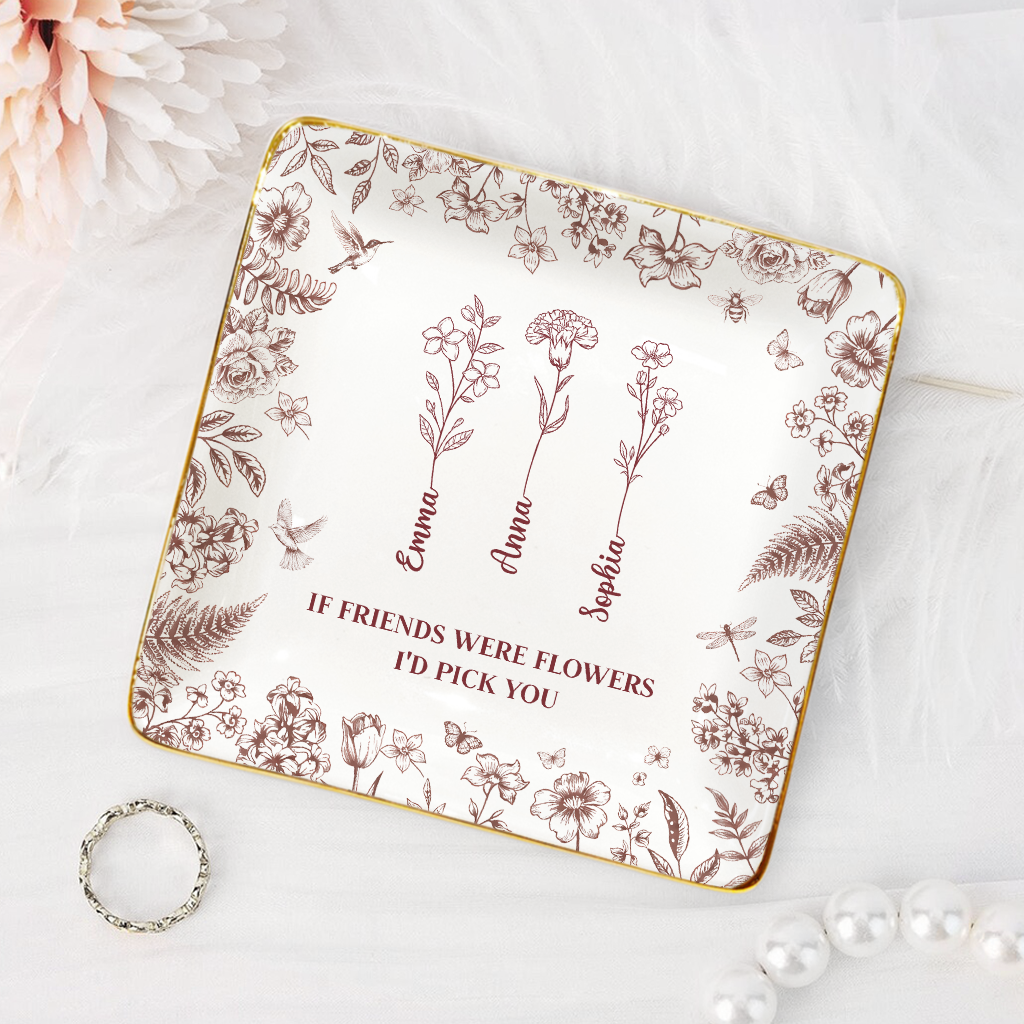 85992US2 custom jewelry dish it takes a long time to grow an old friend 85992