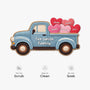 8608AUK5 personalised car custom shaped doormat with family names 8608adneli
