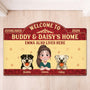 8609AUK1 personalised dog and owner custom shaped doormat for dog lovers 8609adavmc_2