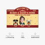8609AUK1 personalised dog and owner custom shaped doormat for dog lovers 8609adavmc_5