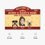 8609AUK1 personalised dog and owner custom shaped doormat for dog lovers 8609adavmc_6