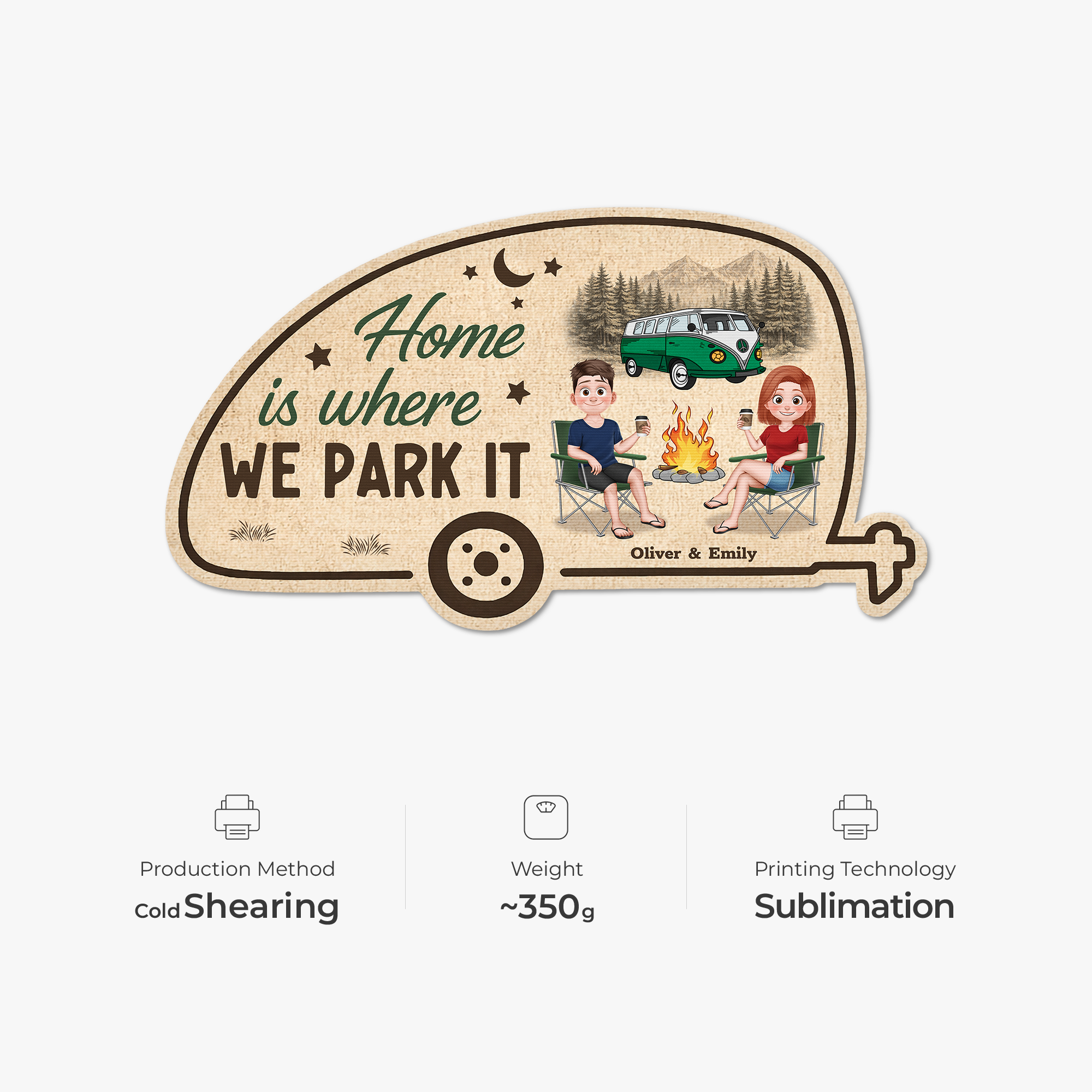 8615AUK1 personalised home is where we park it custom shaped doormat for camping couples 8615adtfhg_4_c3535e22 cbcf 4012 867a 57fb1949ec74