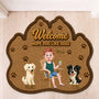 8616AUK1 personalised hope you like fur custom shaped doormat for dog owners 8616adayrc