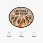 8626AUK5 personalised we rule the house custom shaped doormat for dog lovers 8626ad8yrc