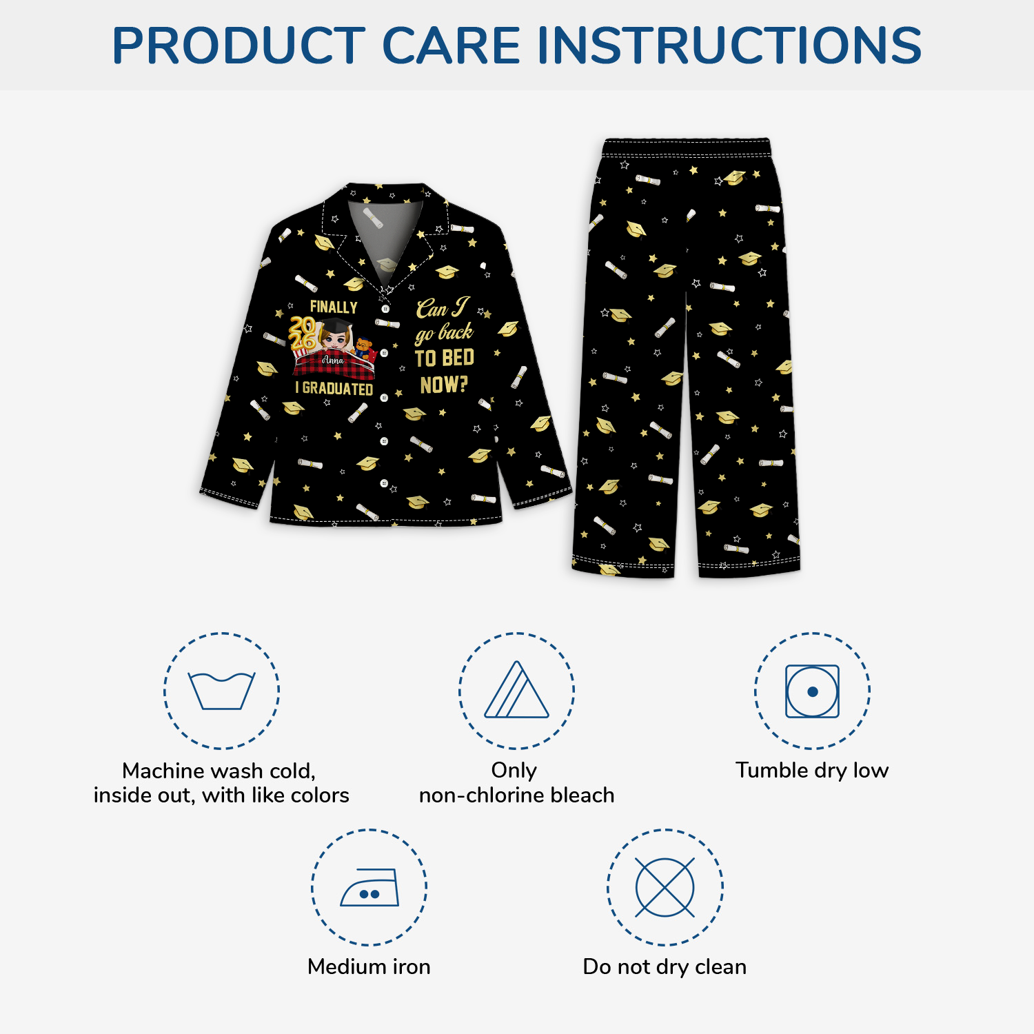 8636VUS4 funny graduation pajamas_ personalized graduation gifts for himher 8636v6kma_1d7c0ce0 9ed2 4f35 9aca 5fcaa0d719e1