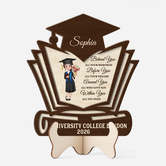 8637QUK1 personalised graduation wooden plaque_ for himher 8637q6pma
