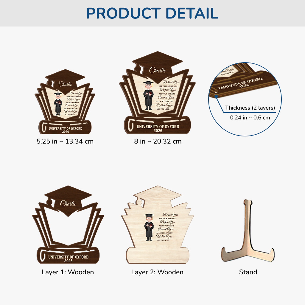 8637QUK3 personalised graduation wooden plaque_ for himher 8637q6pma