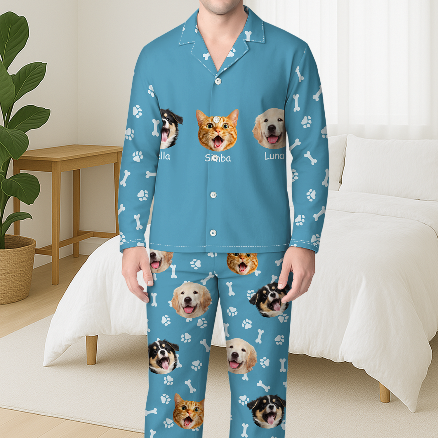 8714VUS3 pajamas with pictures of your dog _ personalized gifts for dog lovers 8714vakzc