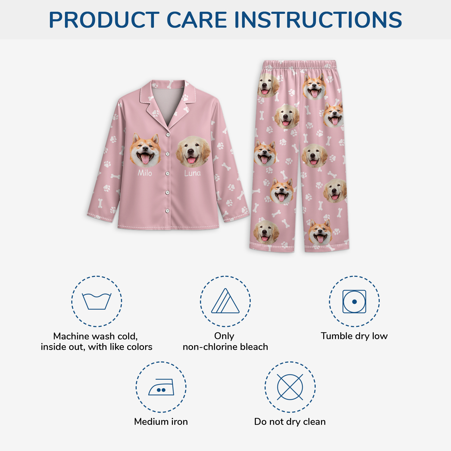 8714VUS4 pajamas with pictures of your dog _ personalized gifts for dog lovers 8714vakzc_2a8abb68 04b1 40c0 b61a 2d436c326795