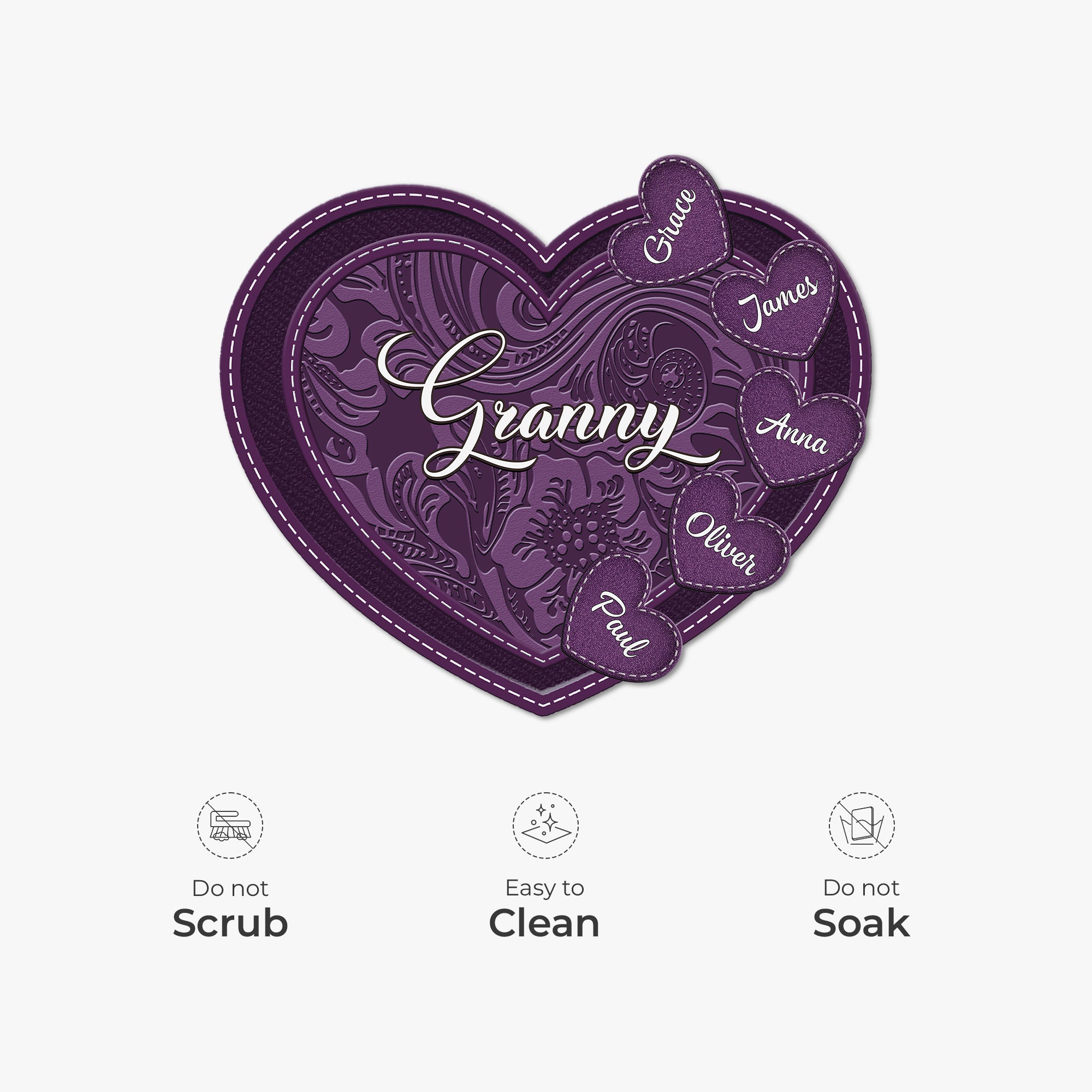 8717UK5 personalised custom shaped doormat with names for grandmamum 8717ad3cta_3b0cabd7 5d16 4366 a98c 9f528e392e08
