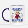 8718MUK2 personalised congrats on being my husbandwife mug for couples 8718mnpsg