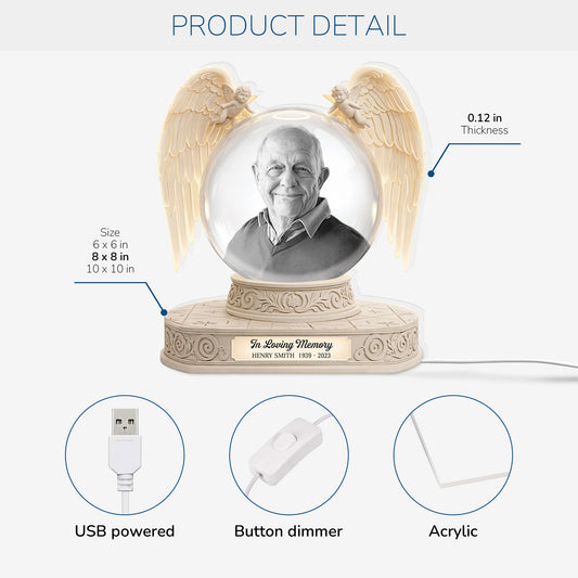 8719LUK2 3d printing effect personalised memorial light box for loss of mumdad 8719laqla