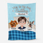 8724BUS1 my dog cuddling blanket personalized fleece blanket for dog lovers 8724b8hsc
