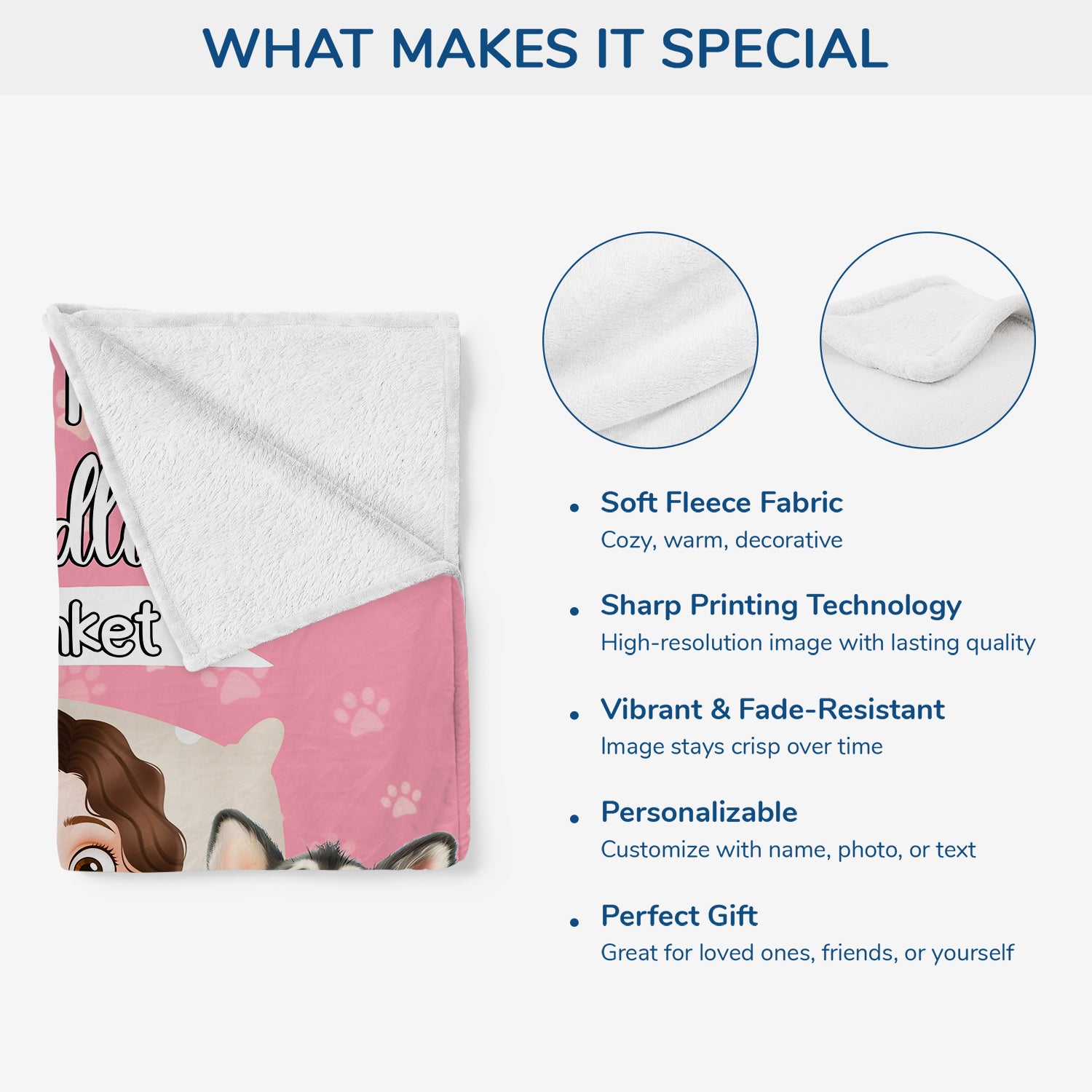 8724BUS1 my dog cuddling blanket personalized fleece blanket for dog lovers 8724b8hsc_3