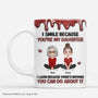8740MUK1 3d printing effect personalised i smile because you are my daughterson mug 8740mtpla_23473d9c 8144 4d97 96e9 3e07639beb6f