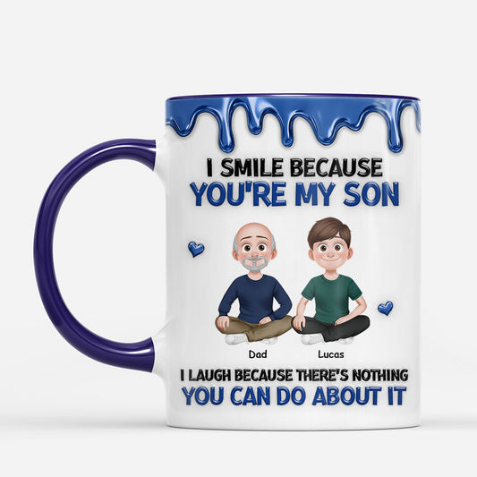 8740MUK2 3d printing effect personalised i smile because you are my daughterson mug 8740mtpla_050315dd e319 4e81 a368 45d2b32c6732